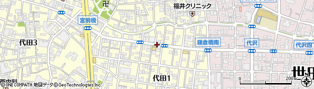 代田一周辺の地図