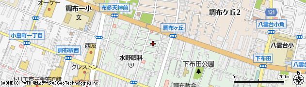 東京都調布市布田1丁目14周辺の地図