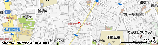 東京都世田谷区船橋周辺の地図