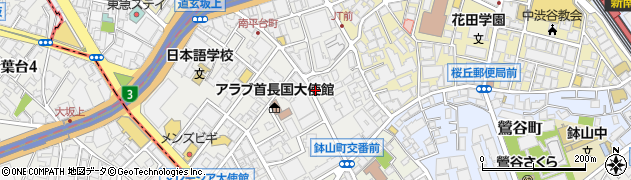 東京都渋谷区南平台町周辺の地図