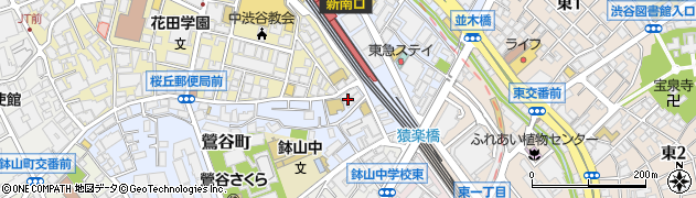 東京都渋谷区鶯谷町3-3周辺の地図