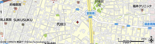 東京都世田谷区代田3丁目24周辺の地図