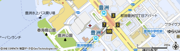 東京都江東区豊洲2丁目2周辺の地図