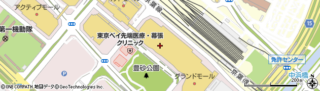 イオンモール幕張新都心内郵便局 ＡＴＭ周辺の地図