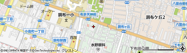 東京都調布市布田1丁目4周辺の地図