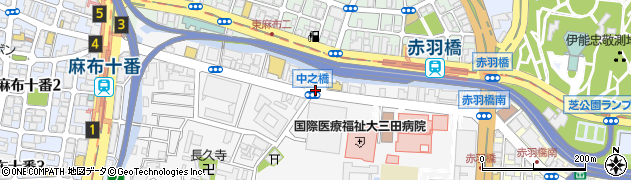 中之橋周辺の地図