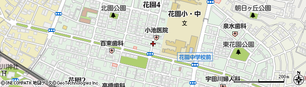 千葉県千葉市花見川区花園周辺の地図