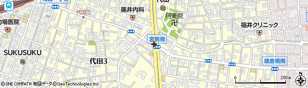 宮前橋周辺の地図