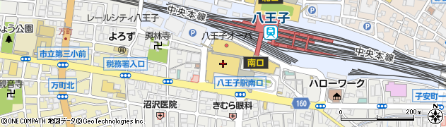 多摩信用金庫八王子駅前支店周辺の地図