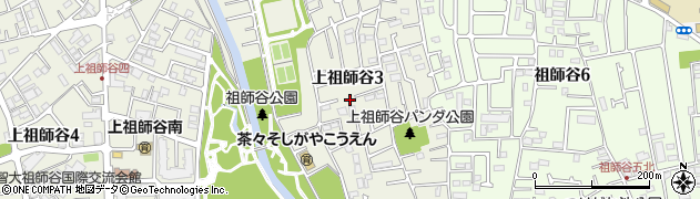 東京都世田谷区上祖師谷3丁目周辺の地図