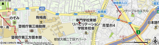 東京都目黒区大橋2丁目8-7周辺の地図