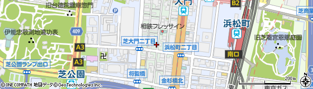 東京都港区芝大門2丁目周辺の地図