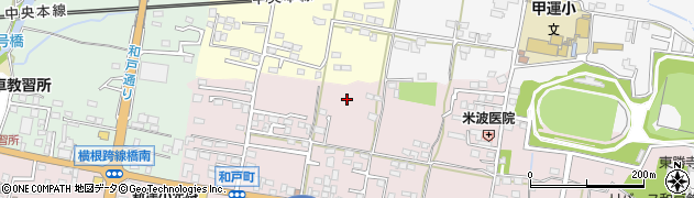 山梨県甲府市和戸町周辺の地図
