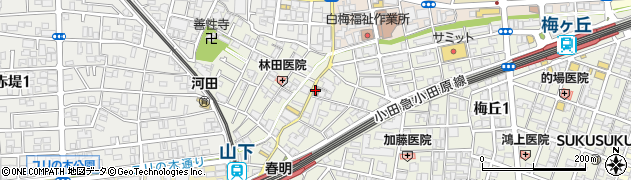 豪徳寺駅前郵便局周辺の地図