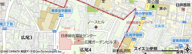 東京都渋谷区広尾4丁目1-10周辺の地図
