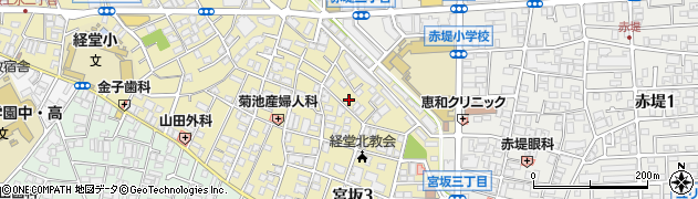 東京都世田谷区宮坂3丁目36-8周辺の地図