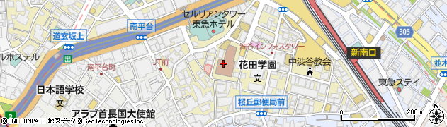 渋谷区文化総合センター大和田周辺の地図