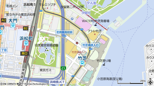 〒105-0022 東京都港区海岸２丁目の地図
