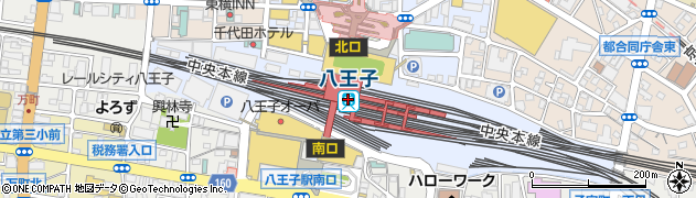 八王子駅周辺の地図