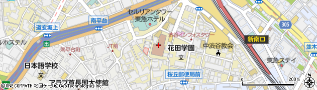 渋谷区文化総合センター大和田　プラネタリウム事務室周辺の地図
