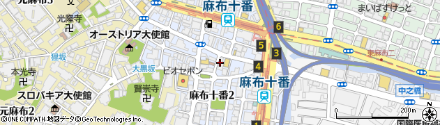 成城石井麻布十番店周辺の地図