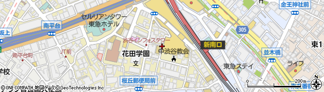 東京都渋谷区桜丘町周辺の地図