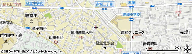 東京都世田谷区宮坂3丁目36-12周辺の地図