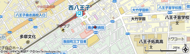 多摩信用金庫散田支店周辺の地図