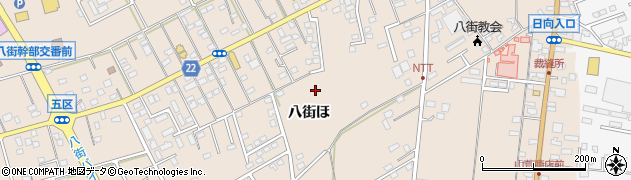 千葉県八街市八街周辺の地図