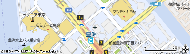 ほっともっと豊洲駅前店周辺の地図