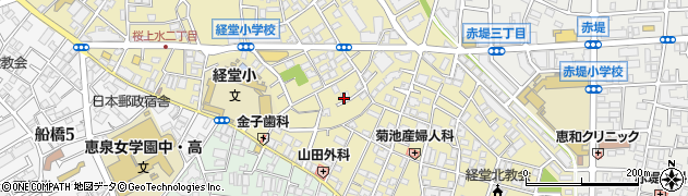 東京都世田谷区宮坂3丁目49周辺の地図