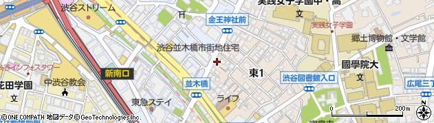 東京都渋谷区東1丁目22-11周辺の地図