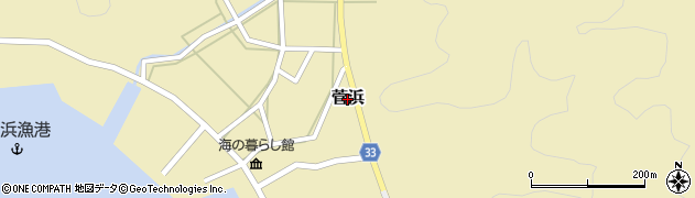 福井県美浜町（三方郡）菅浜周辺の地図