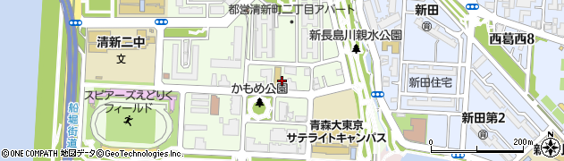 東京都江戸川区清新町2丁目周辺の地図