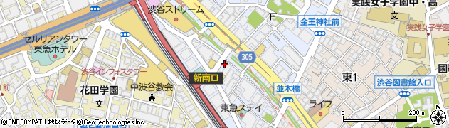 渋谷三郵便局周辺の地図