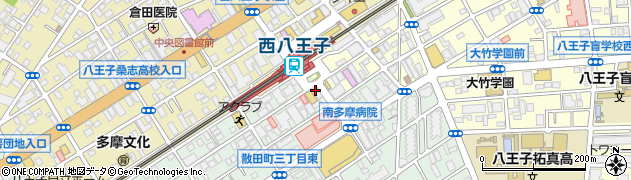 ａｕショップ西八王子駅前周辺の地図