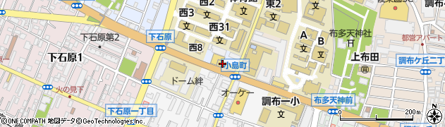 東日本三菱調布店周辺の地図