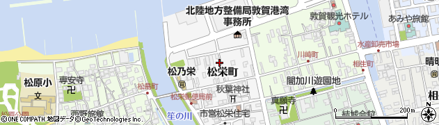 福井県敦賀市松栄町周辺の地図