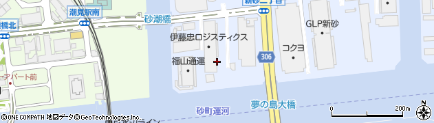 東京都江東区新砂1丁目13周辺の地図