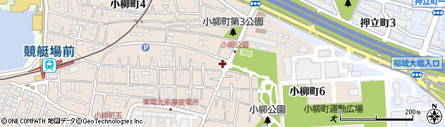 府中小柳町郵便局周辺の地図