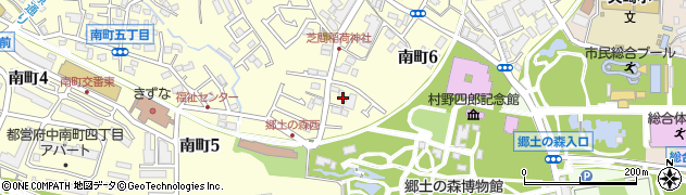 東京都府中市南町6丁目52周辺の地図