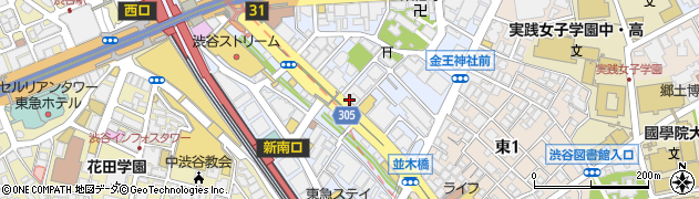 中村麺兵衛 渋谷店周辺の地図