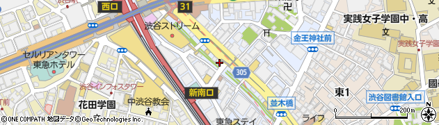 ごちとん 渋谷新南口店周辺の地図