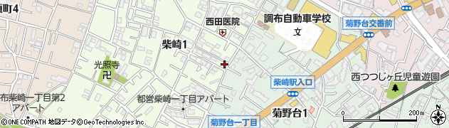 ダスキンメリーメイド柴崎店周辺の地図