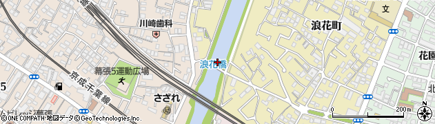 浪花橋周辺の地図