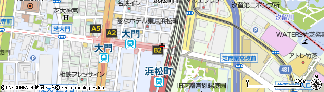 浜松町駅前周辺の地図