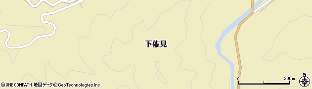 岐阜県白川町（加茂郡）下佐見周辺の地図