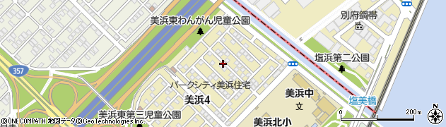 千葉県浦安市美浜4丁目周辺の地図