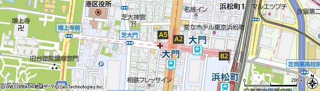 みずほ銀行都営浅草線大門駅 ＡＴＭ周辺の地図