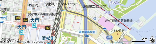 ぽど 浜松町周辺の地図